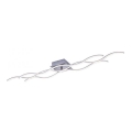 Leuchten Direkt 15167-55 - Lustră LED aplicată WAWE 2xLED/12,5W/230V+LED/17W crom mat