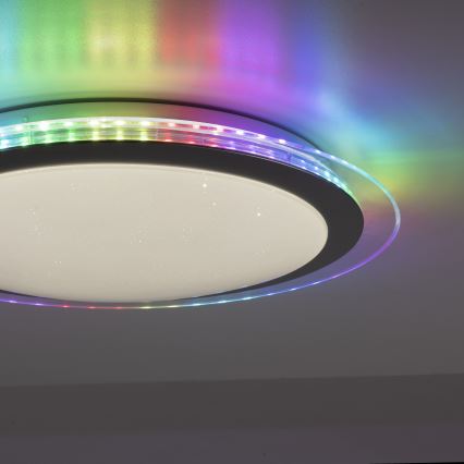 Leuchten Direkt 15411-21 - Plafonier LED RGB reglabil CYBA LED/26W/230V + telecomandă