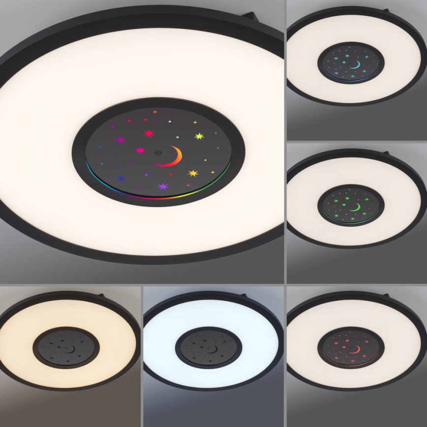 Leuchten Direkt 15572-18 - Plafonieră LED RGBW reglabilă ASTRO LED/17,5W/230V 2700-5000K + telecomandă