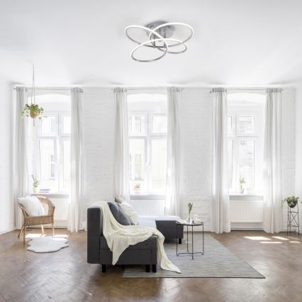 Leuchten Direkt 15660-55 - LED Plafonieră dimmabilă NODE LED/27W/230V