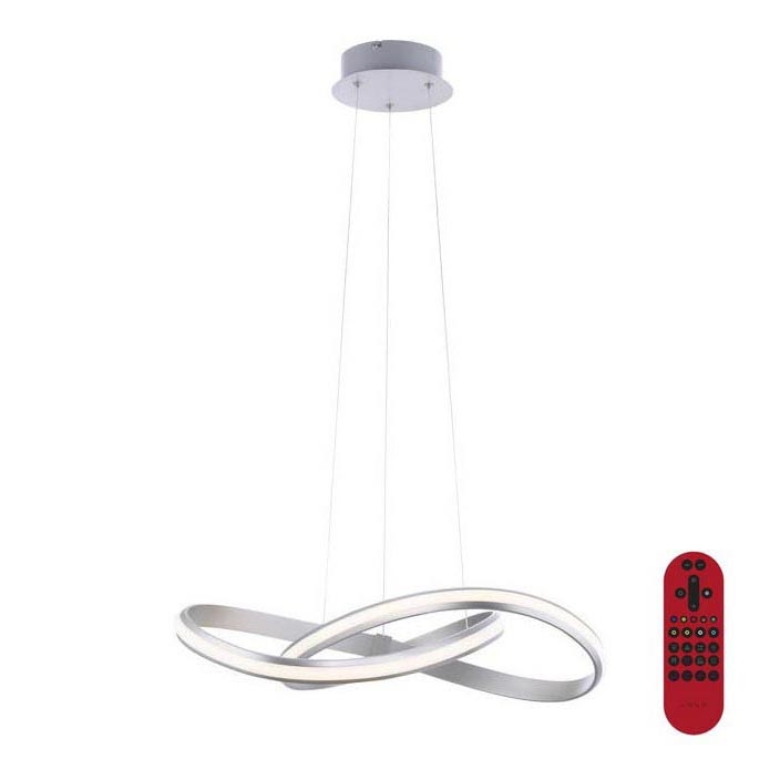 Leuchten Direkt 18432-55 - Candelabru LED RGB reglabil pe cablu MELINDA LED/28W/230V + telecomandă