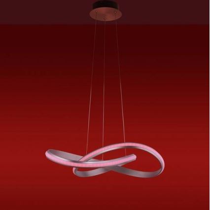 Leuchten Direkt 18432-55 - Candelabru LED RGB reglabil pe cablu MELINDA LED/28W/230V + telecomandă