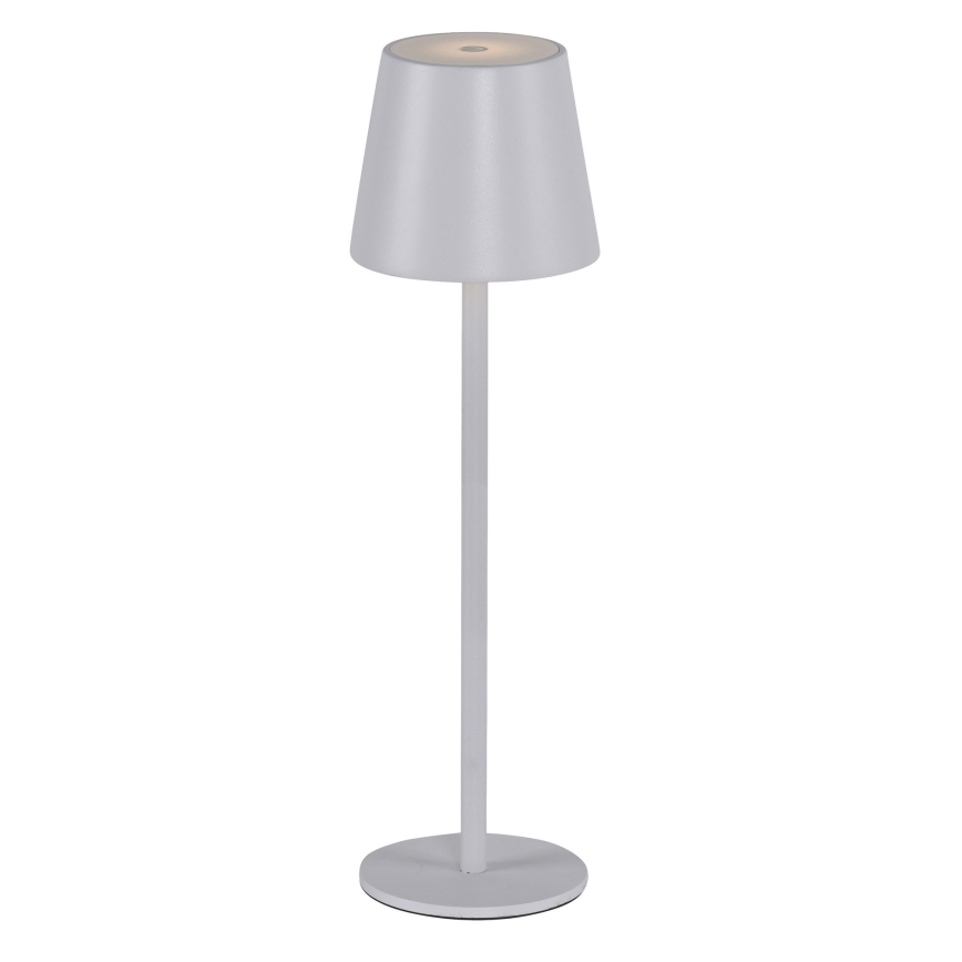 Leuchten Direkt 19250-16 - Lampă de masă LED încărcabilă, reglabilă pentru exterior EURIA LED/3W/5V 2600 mAh IP54 albă