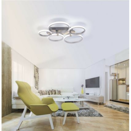 Leuchten Direkt 12112-55 - Lustră aplicată cu LED JOHANNA 2xLED/11,5W/230V+2xLED/9W+LED/7W