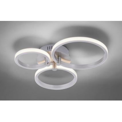 Leuchten Direkt 12110-55 - Lustră aplicată JOHANNA LED/4,5W/230V+LED/6W+LED/7,5W