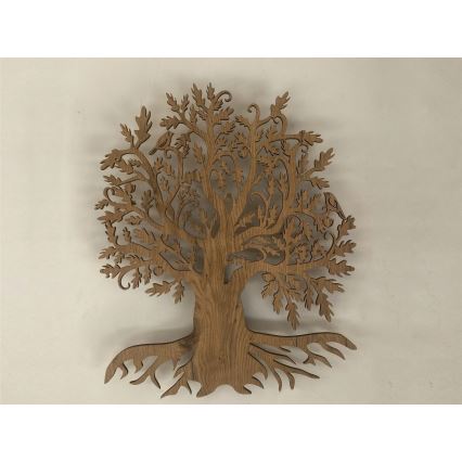 Li-Go 23673/DUB2 - Decorațiune de perete LED dimabilă LED/10W/5V 20000 mAh 45x55 cm stejar + telecomandă