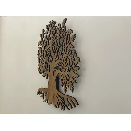 Li-Go 23673/DUB2 - Decorațiune de perete LED dimabilă LED/10W/5V 20000 mAh 45x55 cm stejar + telecomandă