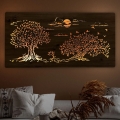 Li-Go 5307/DUB2 - Decorațiune de perete LED dimerizabilă LED/24W/230V 120x60 cm stejar/Trei stejari
