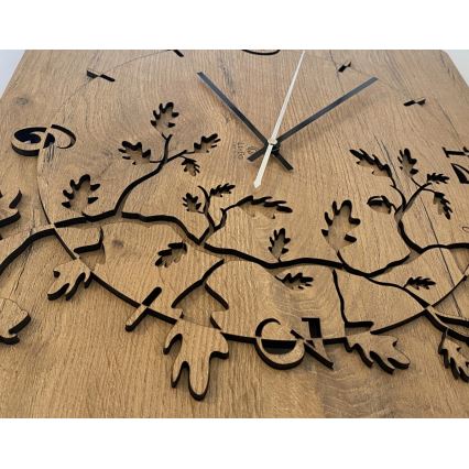 Li-Go 5499/DUB2 - Ceas de perete, 1xAA, 40x40 cm, stejar