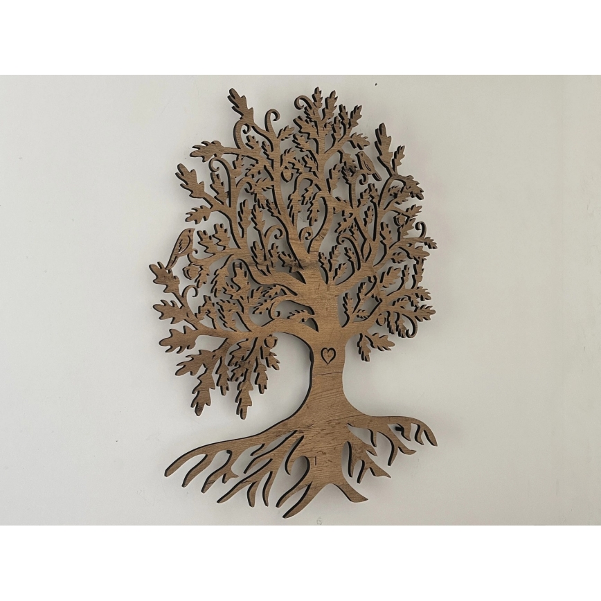 Li-Go 5729/DUB2 - Decorațiune LED de perete cu senzor de mișcare LED/10W/5V 90x110 cm stejar