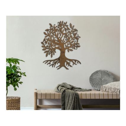 Li-Go 5739/DUB2 - Decorațiune LED reglabilă pentru perete LED/10W/230V 68x80 cm stejar