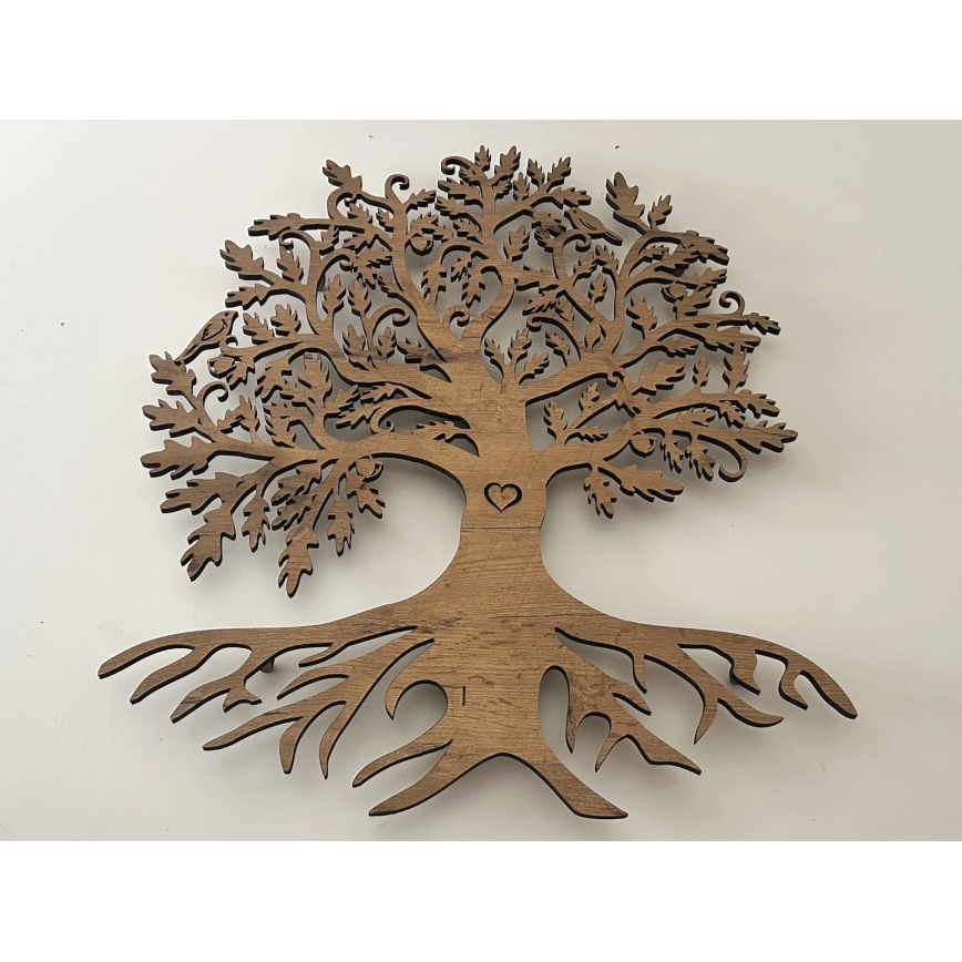 Li-Go 5739/DUB2 - Decorațiune LED reglabilă pentru perete LED/10W/230V 68x80 cm stejar