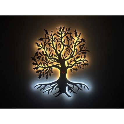 Li-Go 5742/DUB2 - Aplica de perete decorativă LED reglabilă LED/10W/230V 90x110 cm stejar