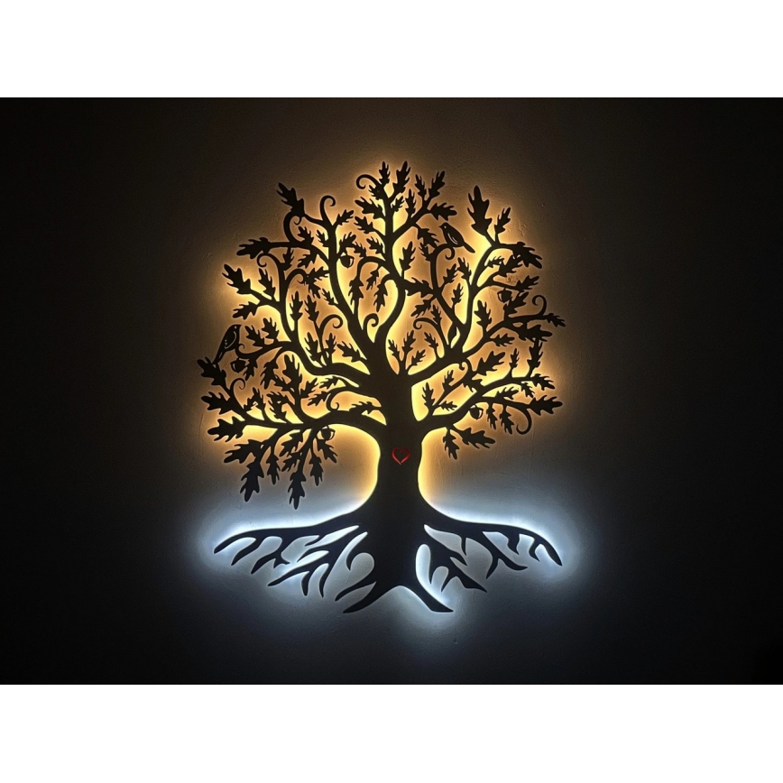 Li-Go 5742/DUB2 - Aplica de perete decorativă LED reglabilă LED/10W/230V 90x110 cm stejar