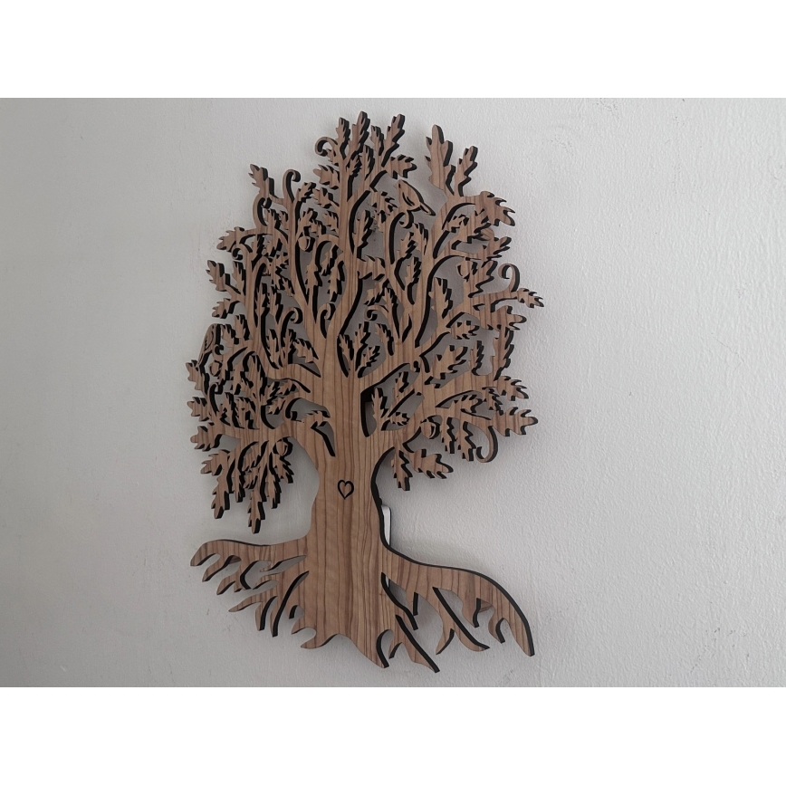 Li-Go 5747/DUB2 - Aplica LED decorativă dimabilă, 10W, 230V, 45x55 cm, finisaj stejar