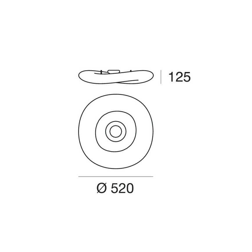 Linea Light 7792 - Plafoniera MR.MAGOO 1x2GX13/22W/230V