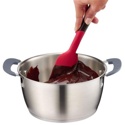 Lingură de silicon Tefal INGENIO negru/roșu