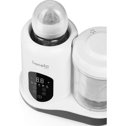 Lionelo BABYMENU - Aparat de gătit cu aburi 5 în 1, 110 W/230 V, alb/gri