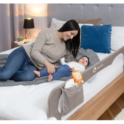 Lionelo - Barieră de protecție pentru pat EVA, gri