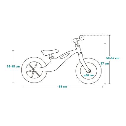 Lionelo - BART AIR, bicicletă fără pedale, verde