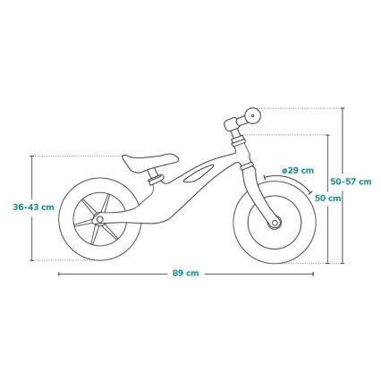 Lionelo - Bicicletă de echilibru BART TOUR roz/verde