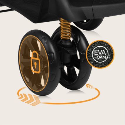 Lionelo - Cărucior sport EMMA PLUS bej/negru