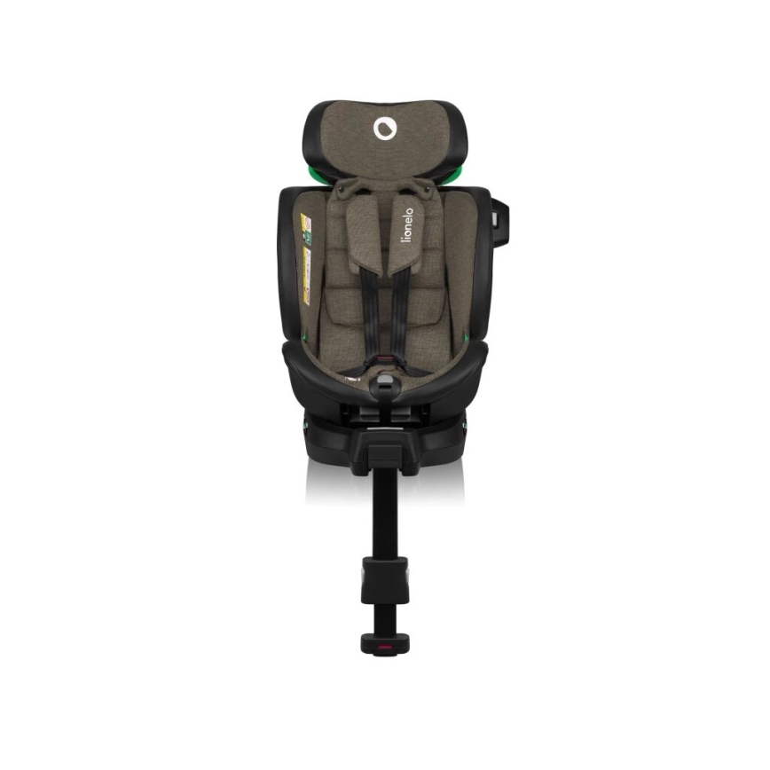 Lionelo HARMONY i-Size - scaun auto cu bază rotativă, 40-150 cm, negru/oliv
