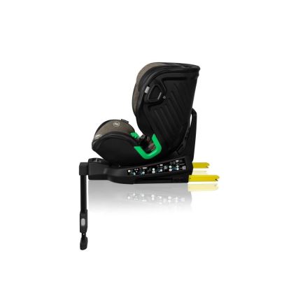 Lionelo HARMONY i-Size - scaun auto cu bază rotativă, 40-150 cm, negru/oliv