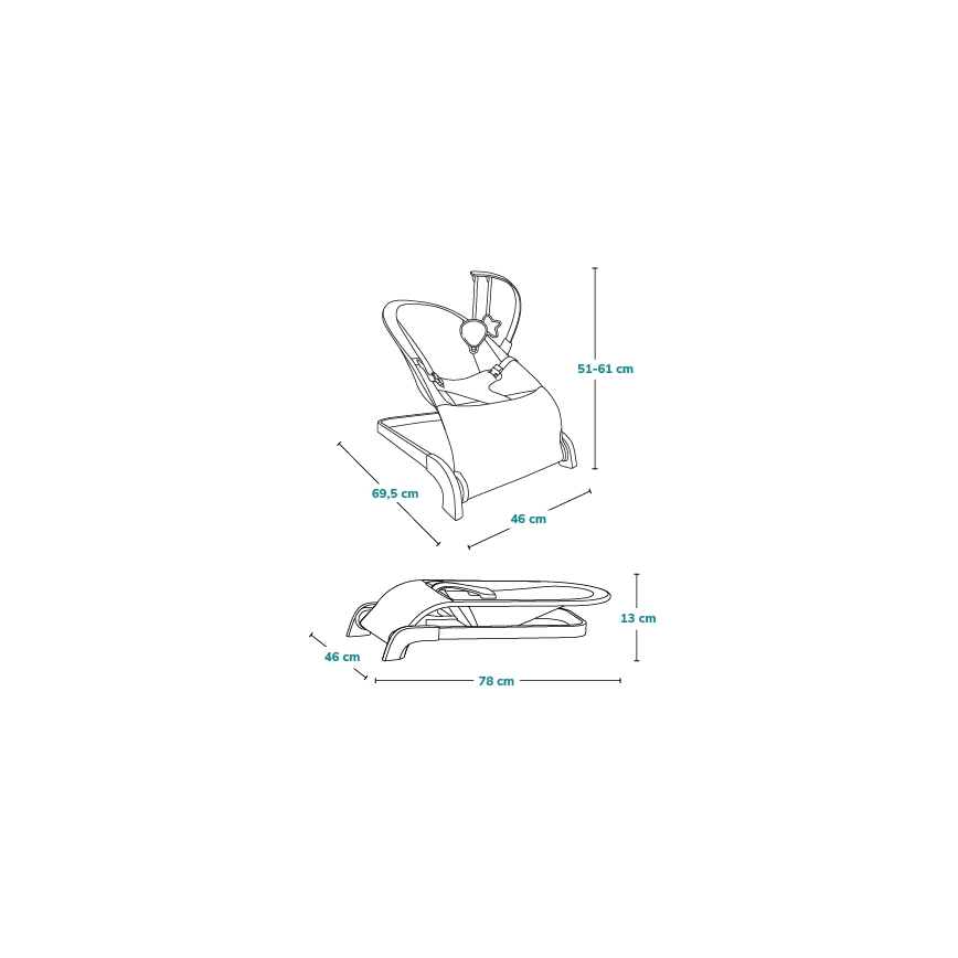Lionelo - Leagăn pentru copii LILAC bej