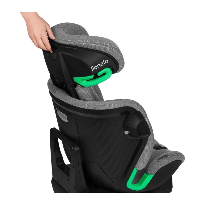 Lionelo - Scaun auto HARMONY i-Size 40-150 cm cu bază rotativă, gri