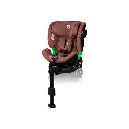Lionelo - Scaun auto HARMONY i-Size cu bază rotativă, 40-150 cm, culoare cărămiziu