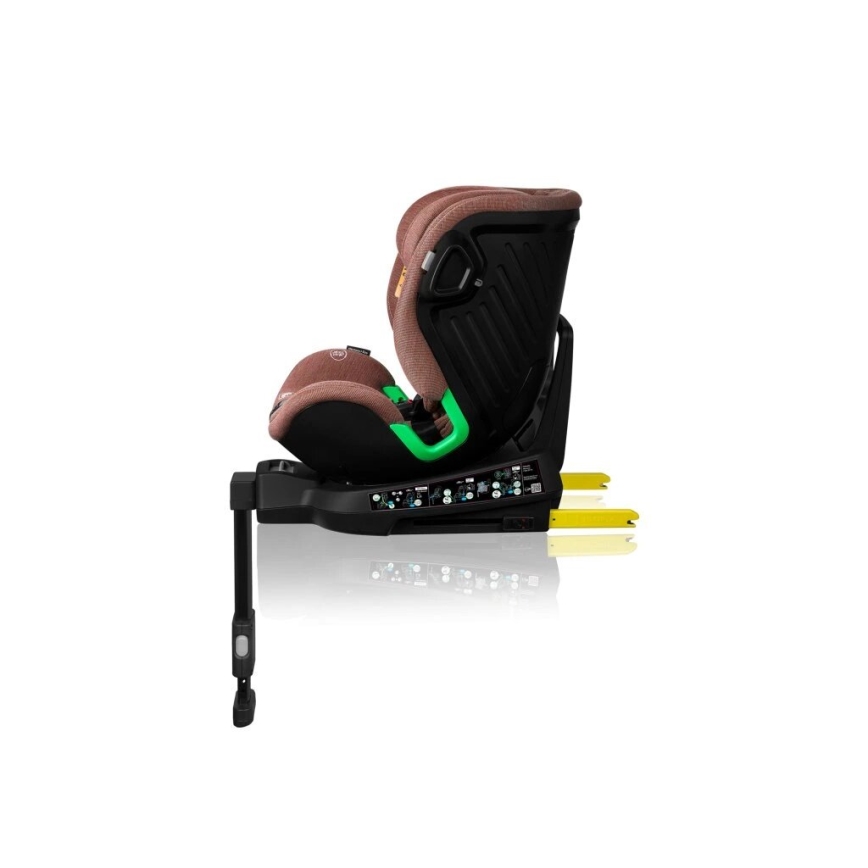 Lionelo - Scaun auto HARMONY i-Size cu bază rotativă, 40-150 cm, culoare cărămiziu