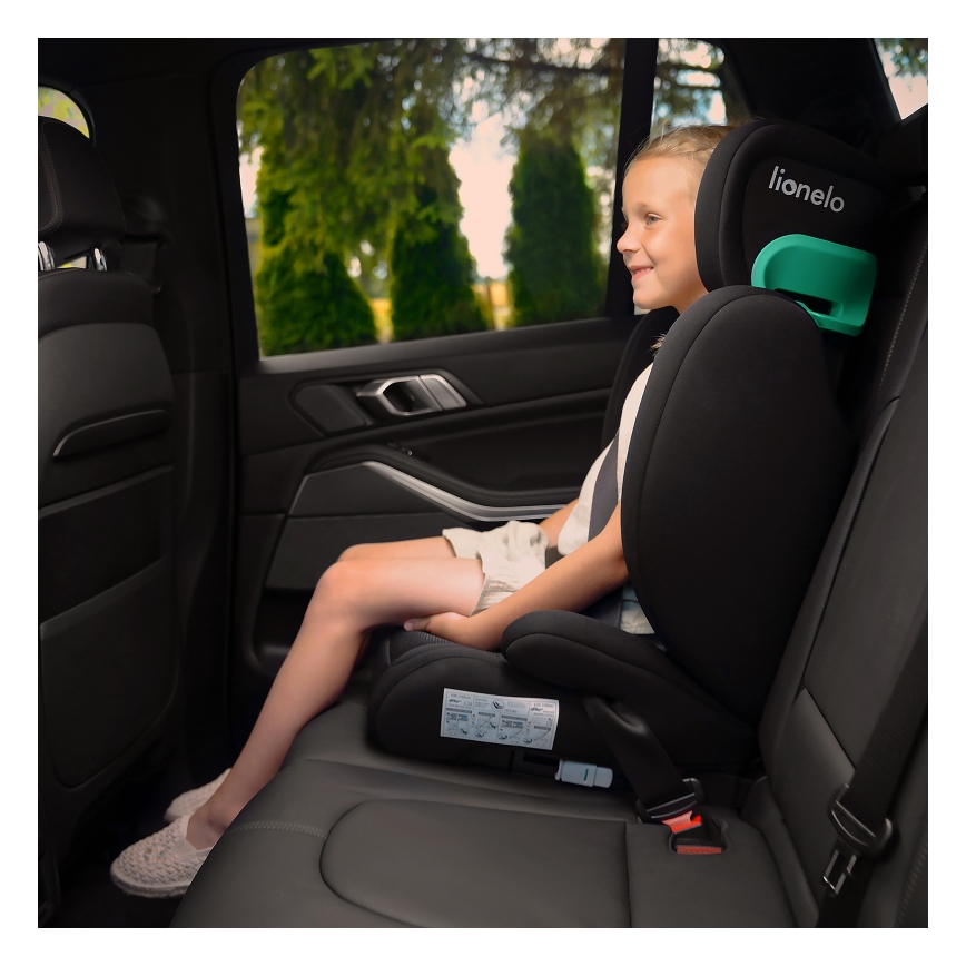 Lionelo - Scaun auto HUGO i-Size 100-150 cm negru/gri