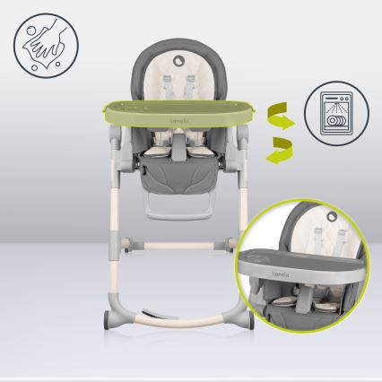 Lionelo - Scaun de masă pentru copii CORA Stone