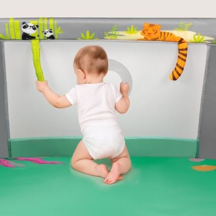 Lionelo - Tarc de joacă MILLE PLUS Gri/Verde