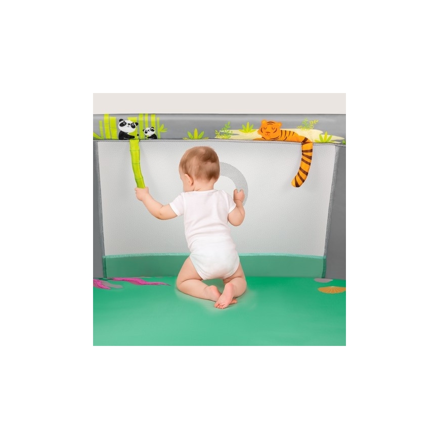 Lionelo - Tarc de joacă MILLE PLUS Gri/Verde