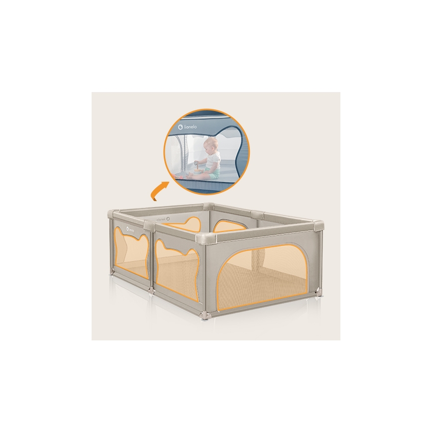 Lionelo - Tarc de joacă WILLOW, bej