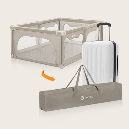 Lionelo - Tarc de joacă WILLOW, bej