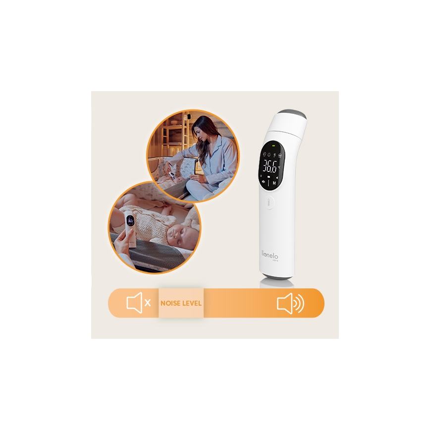 Lionelo - Termometru cu infraroșu FEVERSCAN, 2xAAA