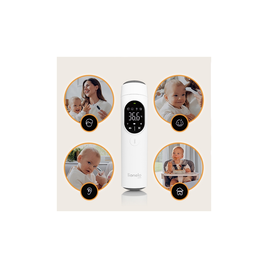 Lionelo - Termometru cu infraroșu FEVERSCAN, 2xAAA