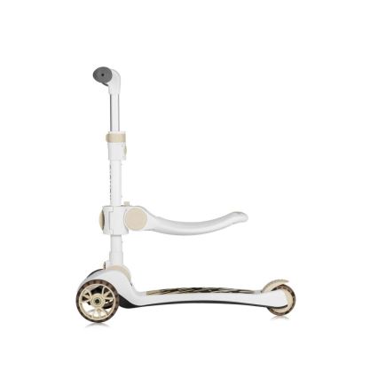 Lionelo - Trotinetă 2 în 1 pentru copii FRANKY alb/bej