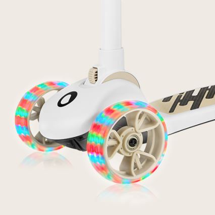 Lionelo - Trotinetă 2 în 1 pentru copii FRANKY alb/bej