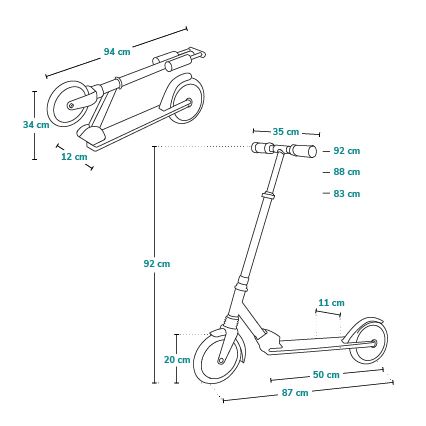 Lionelo - Trotinetă pentru copii LUCA, negru/roz