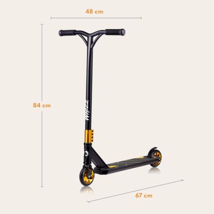 Lionelo WHIZZ - trotinetă pentru copii, neagră