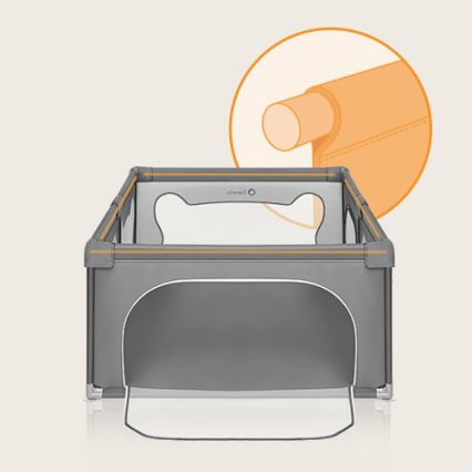 Lionelo WILLOW - tarc de joacă, gri