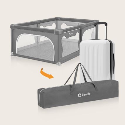 Lionelo WILLOW - tarc de joacă, gri