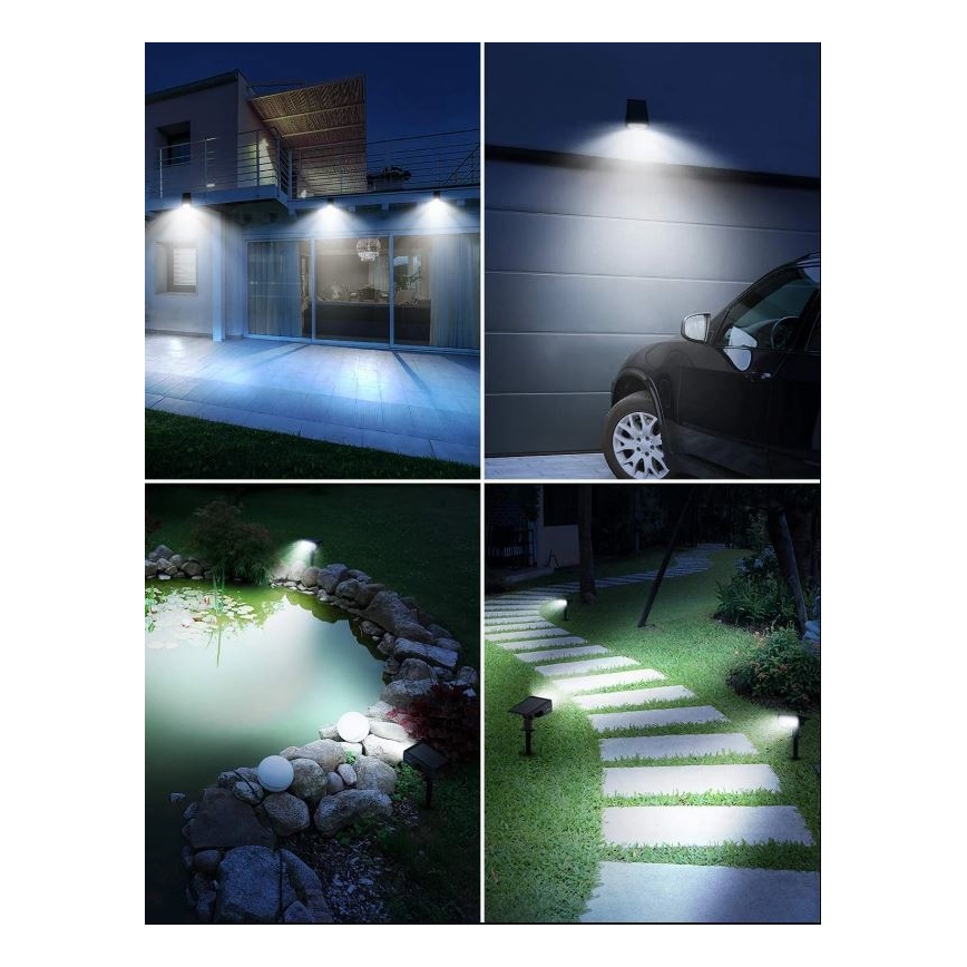 Litom - SET 2x Lumină solară LED cu senzor de mișcare și crepuscul 2în1 LED/3,7V IP67