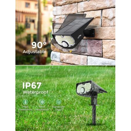 Litom - SET 2x Lumină solară LED cu senzor de mișcare și crepuscul 2în1 LED/3,7V IP67