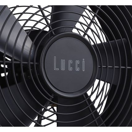 Lucci air 213120 - Ventilator de masă BREEZE, negru, Ø 28 cm