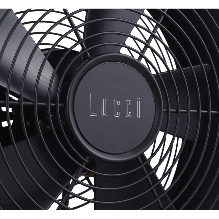 Lucci air 213120 - Ventilator de masă BREEZE, negru, Ø 28 cm